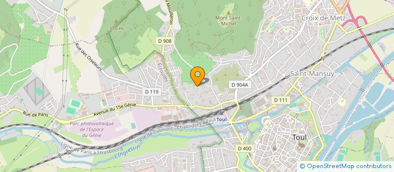 localisation de l'entreprise SCI LES GARAGES  TOUL