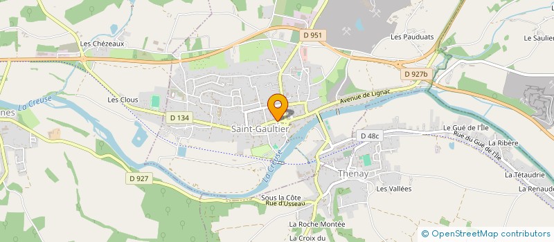 localisation de l'entreprise SCI LES GARAGES DU BERRY à SAINT-GAULTIER