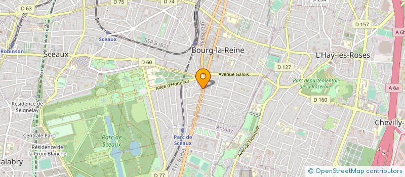 localisation de l'entreprise SCI LES GARAGES LA PEPINIERE à SCEAUX