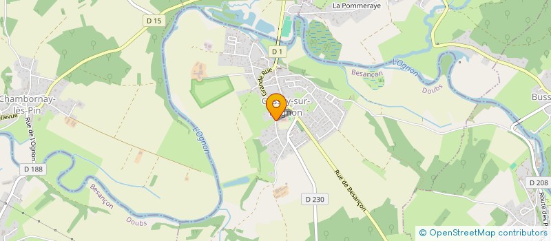 localisation de l'entreprise SCI LES GARCONS  CUSSEY-SUR-L'OGNON