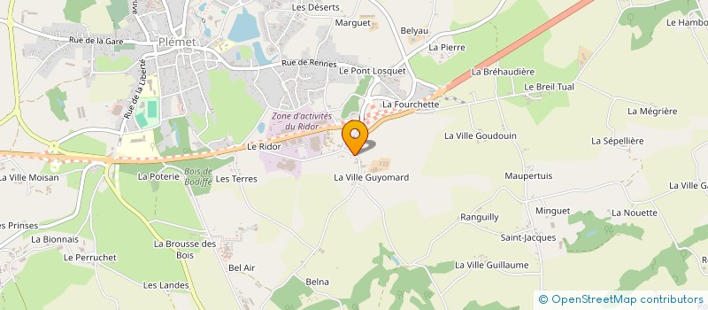 localisation de l'entreprise SCI LES GARDILLONS  PLEMET