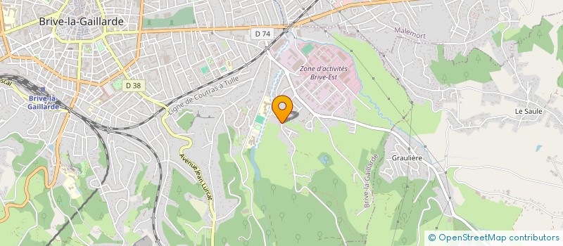 localisation de l'entreprise SCI LES GARENNES  BRIVE-LA-GAILLARDE