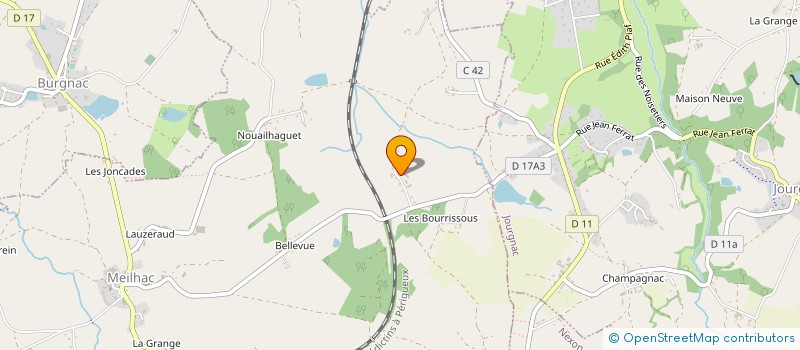 localisation de l'entreprise SCI  LES GARENNES  MEILHAC