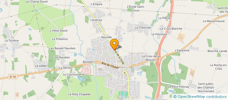 localisation de l'entreprise SCI LES GARENNES D'HERIC  HERIC