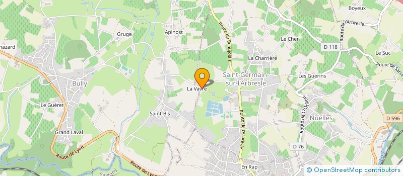 localisation de l'entreprise SCI LES GARINES  SAINT GERMAIN NUELLES