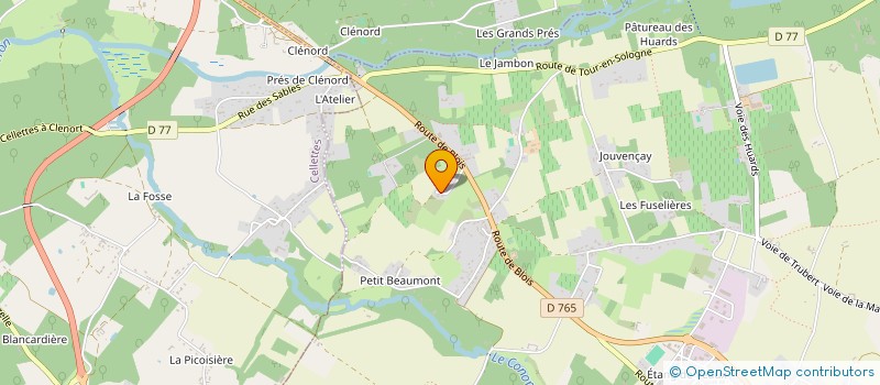 localisation de l'entreprise SCI LES GARNISONS  COUR-CHEVERNY