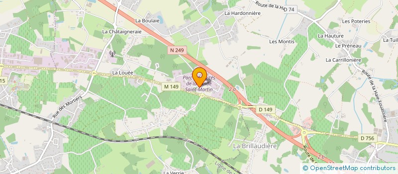 localisation de l'entreprise SCI LES GAROTIERES  HAUTE-GOULAINE