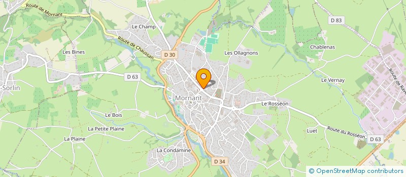 localisation de l'entreprise SCI LES GARRIGUES  MORNANT