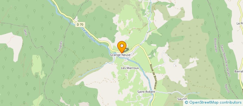 localisation de l'entreprise SCI LES GARRIGUES  BOUVIERES