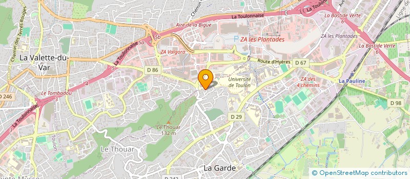 localisation de l'entreprise SCI LES GARRIGUES  LA GARDE