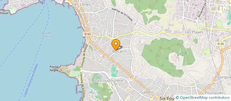 localisation de l'entreprise SCI LES GARRIGUES à SIX-FOURS-LES-PLAGES