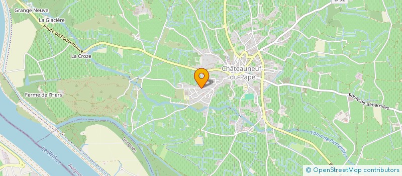 localisation de l'entreprise SCI LES GARRIGUES  CHATEAUNEUF-DU-PAPE