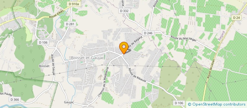 localisation de l'entreprise SCI LES GARRIGUES VILFONTE  BOISSET-ET-GAUJAC