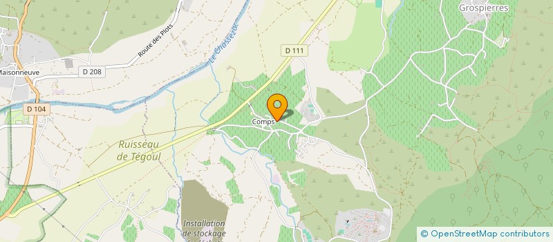 localisation de l'entreprise SCI LES GARRIGUETTES à GROSPIERRES