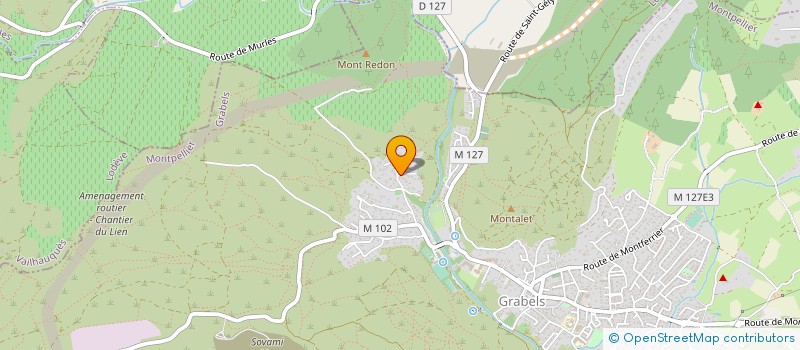 localisation de l'entreprise SCI LES GARRIGUETTES  GRABELS