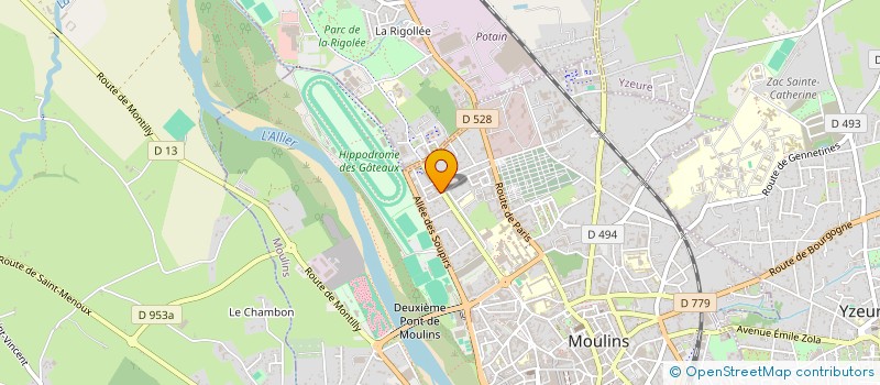 localisation de l'entreprise SCI LES GATEAUX à MOULINS