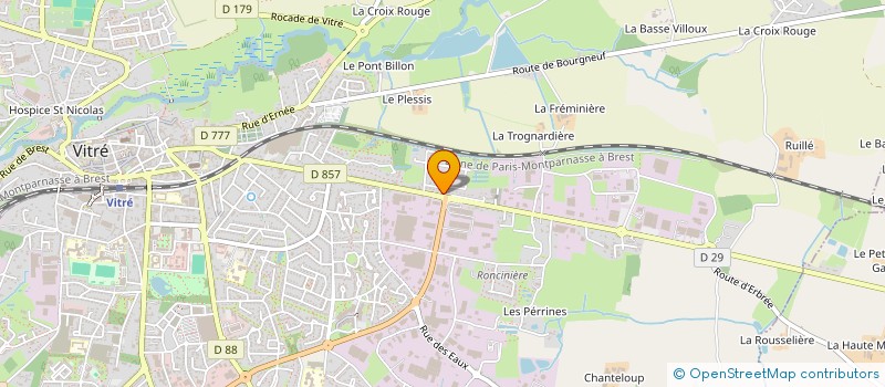 localisation de l'entreprise SCI LES GATINELLERIES  VITRE