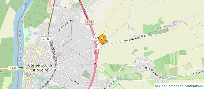 localisation de l'entreprise SCI LES GATINES à COSNE-COURS-SUR-LOIRE