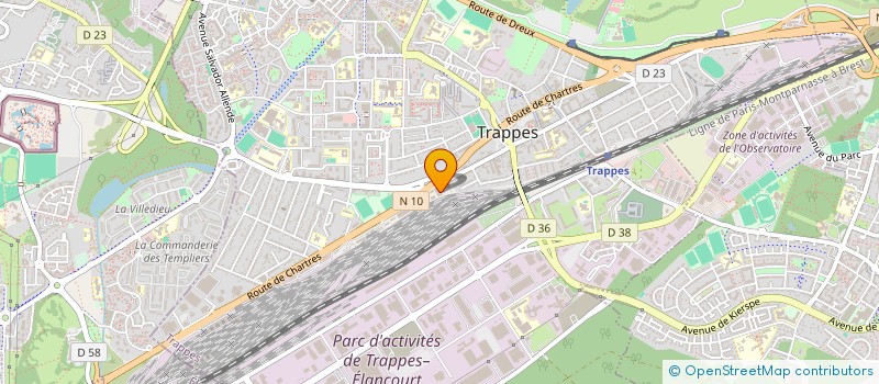 localisation de l'entreprise SCI  LES GATINES  TRAPPES