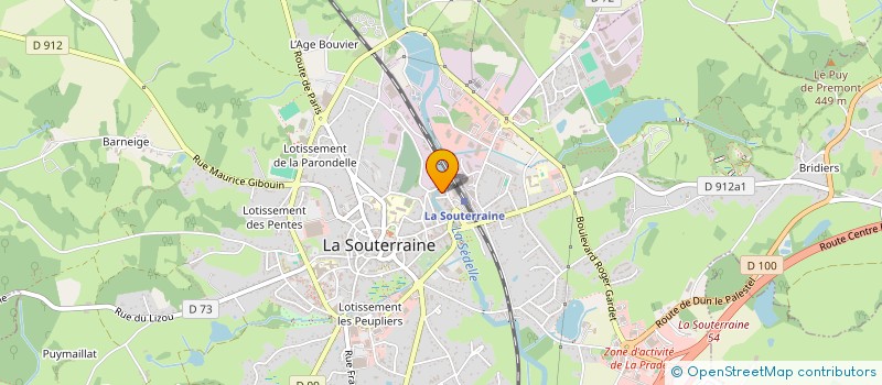 localisation de l'entreprise SCI LES GATINES  LA SOUTERRAINE