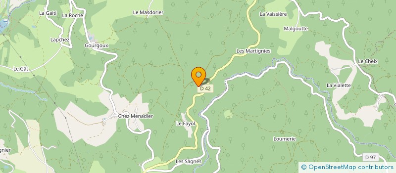 localisation de l'entreprise SCI LES GAUDILLES  AUGEROLLES