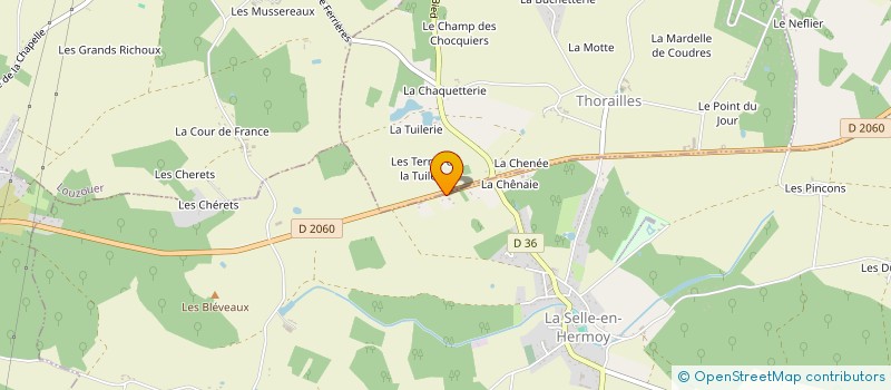 localisation de l'entreprise SCI LES GAUDROIS à LA SELLE-EN-HERMOY