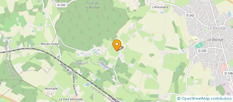 localisation de l'entreprise SCI LES GAULARDIERES  LA BAZOGE