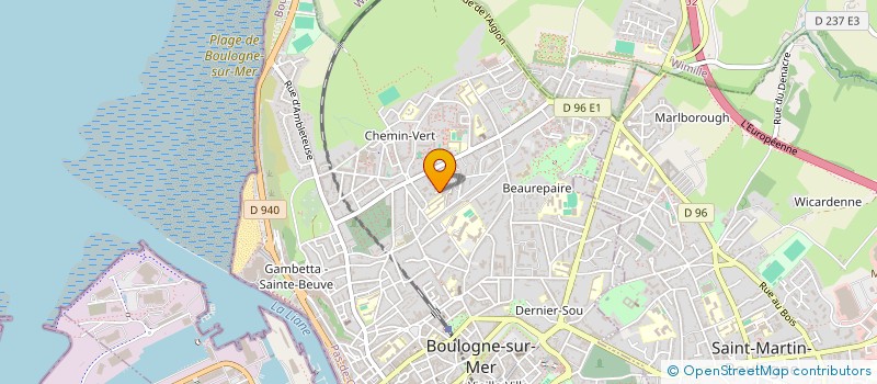 localisation de l'entreprise SCI LES GAULOIS à BOULOGNE-SUR-MER