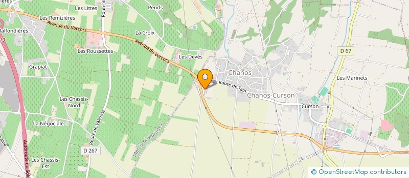 localisation de l'entreprise SCI LES GAURES  CHANOS-CURSON