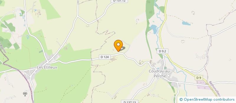 localisation de l'entreprise SCI LES GAUVILLIERES à COUDRAY-AU-PERCHE