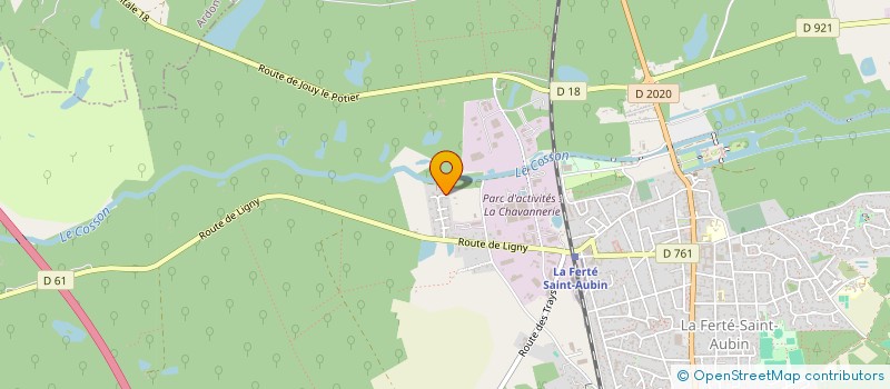 localisation de l'entreprise SCI LES GAZELLES à LA FERTE-SAINT-AUBIN