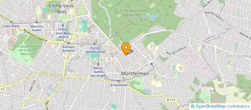 localisation de l'entreprise SCI LES GAZELLES à MONTFERMEIL