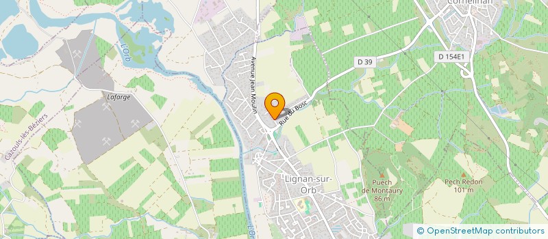 localisation de l'entreprise SCI LES GAZOUS  LIGNAN-SUR-ORB