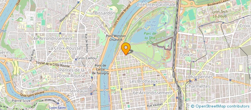 localisation de l'entreprise SCI LES GEAIS  LYON 6EME