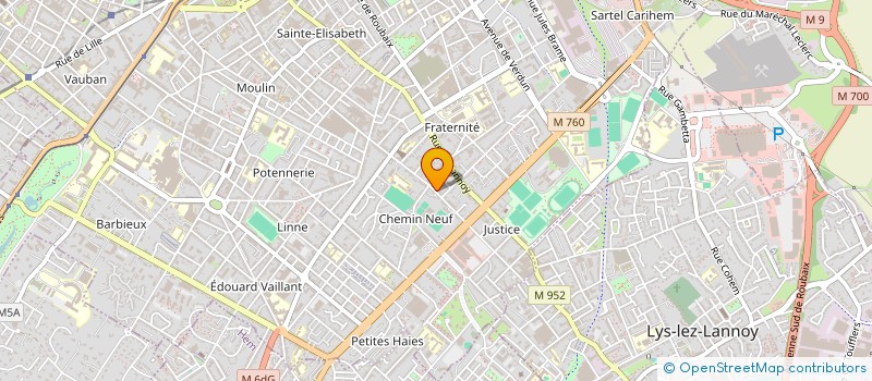 localisation de l'entreprise SCI LES GEAIS  ROUBAIX