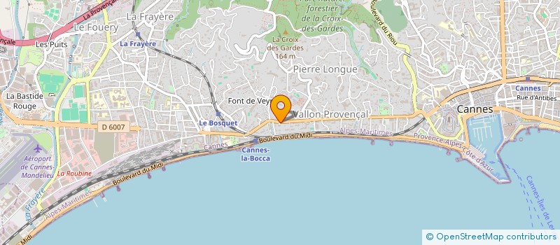 localisation de l'entreprise SCI LES GEMEAUX à CANNES