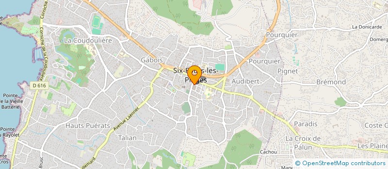 localisation de l'entreprise SCI LES GEMEAUX à SIX-FOURS-LES-PLAGES