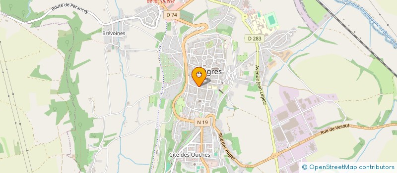 localisation de l'entreprise SCI LES GEMEAUX à LANGRES