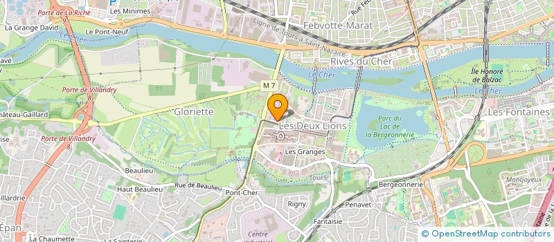 localisation de l'entreprise SCI LES GEMEAUX  TOURS