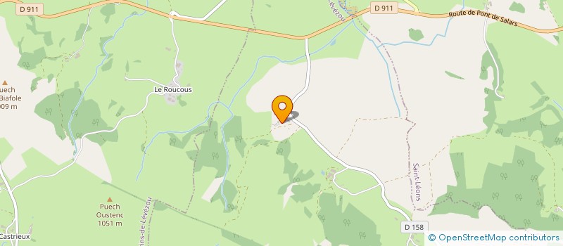 localisation de l'entreprise SCI LES GENCEUREUX  SAINT-LAURENT-DE-LEVEZOU