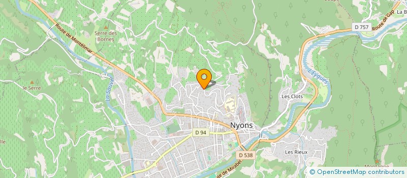 localisation de l'entreprise SCI LES GENESTONS  NYONS