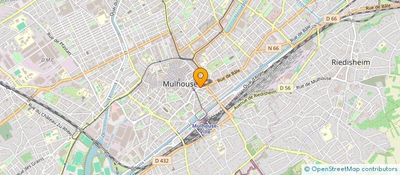 localisation de l'entreprise SCI LES GENETS  MULHOUSE