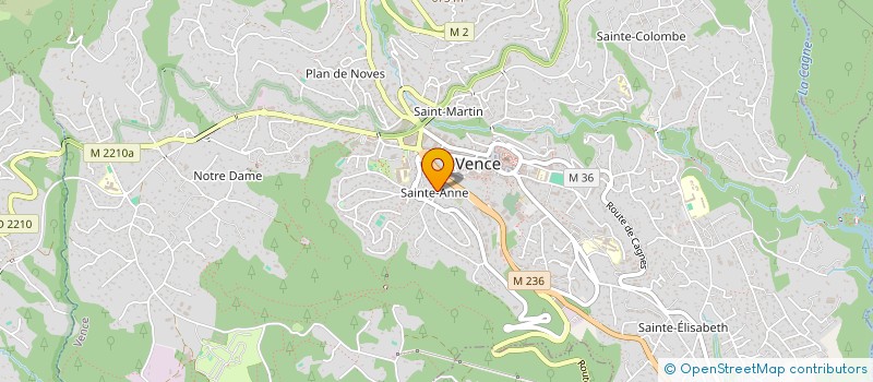 localisation de l'entreprise SCI LES GENETS  VENCE