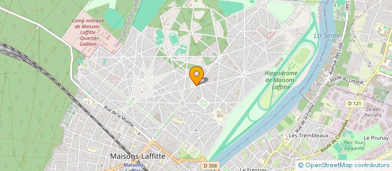 localisation de l'entreprise SCI LES GENETS  MAISONS-LAFFITTE