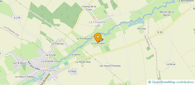 localisation de l'entreprise SCI LES GENETS à BONNEFOI