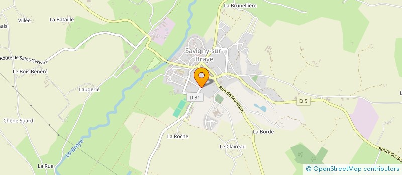 localisation de l'entreprise SCI LES GENETS  SAVIGNY-SUR-BRAYE