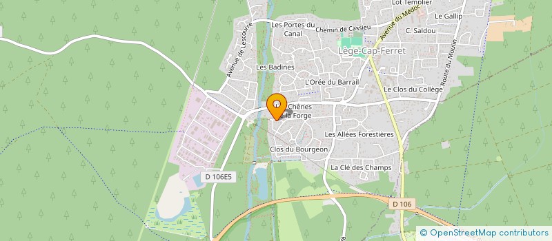 localisation de l'entreprise SCI LES GENETS à LEGE-CAP-FERRET