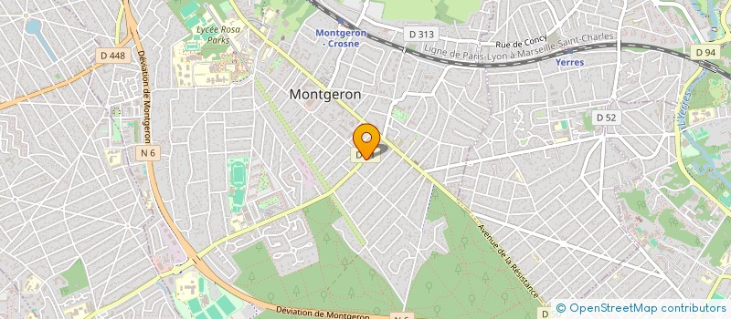localisation de l'entreprise SCI LES GENETS à MONTGERON