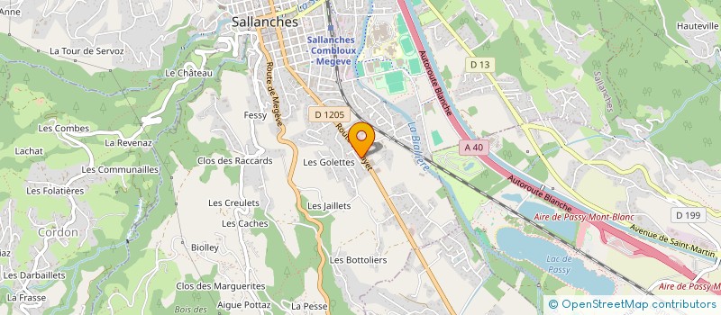 localisation de l'entreprise SCI LES GENETS à SALLANCHES