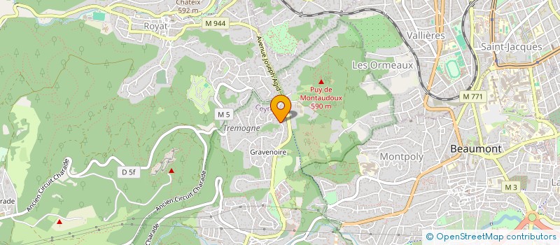 localisation de l'entreprise SCI LES GENETS  CEYRAT